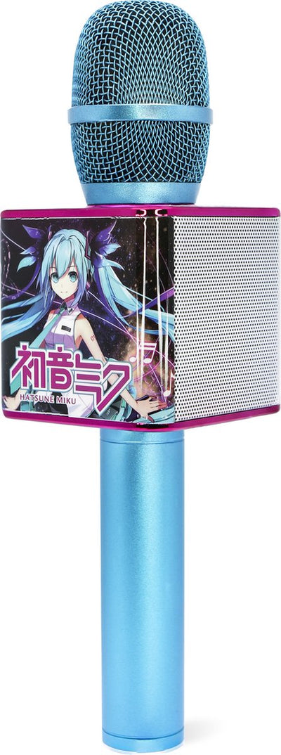 OTL Technologies Hatsune Miku - microphone karaoké sans fil pour enfants - avec haut-parleur - avec enregistrement vocal