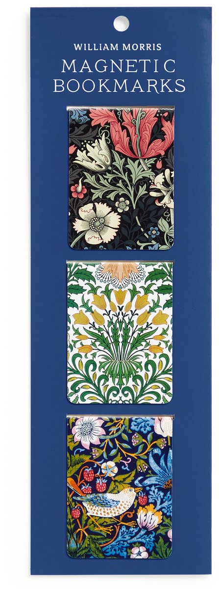 Ensemble de marque-pages magnétiques William Morris