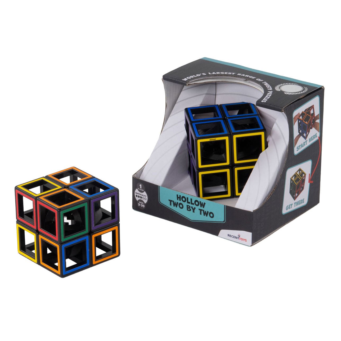 Jouets récents creux deux par deux casse-tête puzzle cube