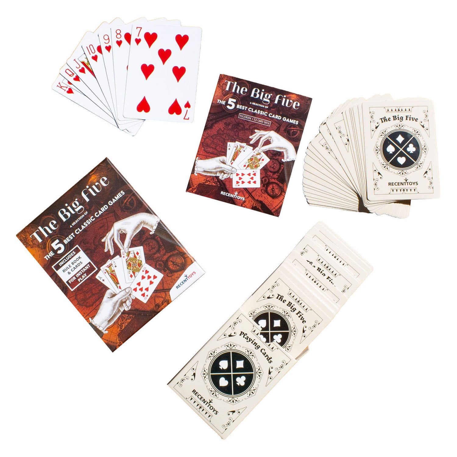 Jouets récents le grand jeu de cartes à cinq