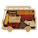 Puzzle cérébral de transport de jouets récent, parking