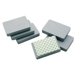 Bloc aimant legamaster couche de caoutchouc 78x53x13mm autocollant