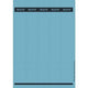 Classeur étiquettes de dos leitz bleu 125 morceaux de papier
