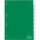 Onglets durables 6221 pvc a4 230x297mm vert 10 onglets