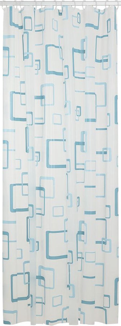 Rideau de douche rétro Sealskin 180x200 cm - peva - bleu