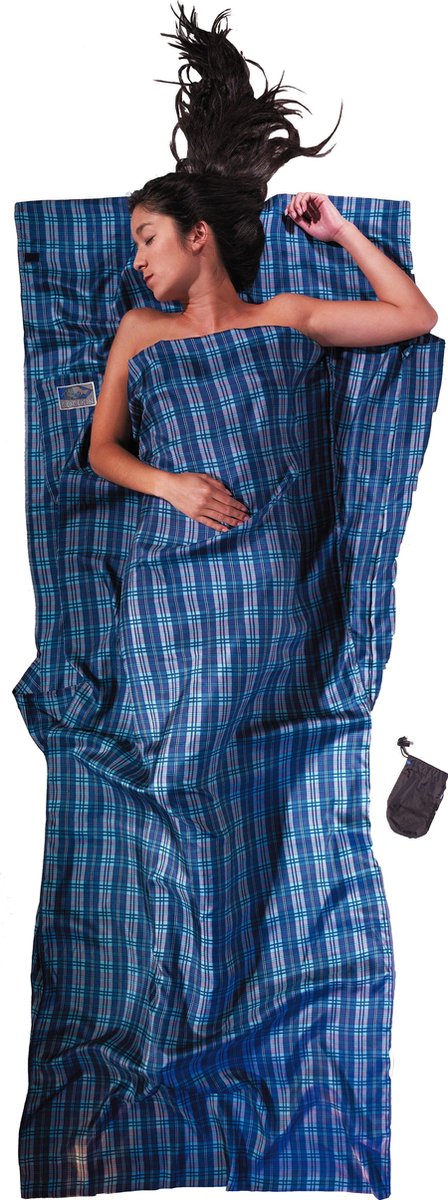 Draps de voyage Cocoon 100% soie - soie à carreaux