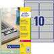 Etiquettes ultra résistantes avery zweckform l6012 argent mat