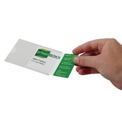 Cartes de visite durables 92x61mm transparentes 100 pièces