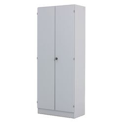 Meuble niceday future 4 étagères 80x42x200,4cm gris clair