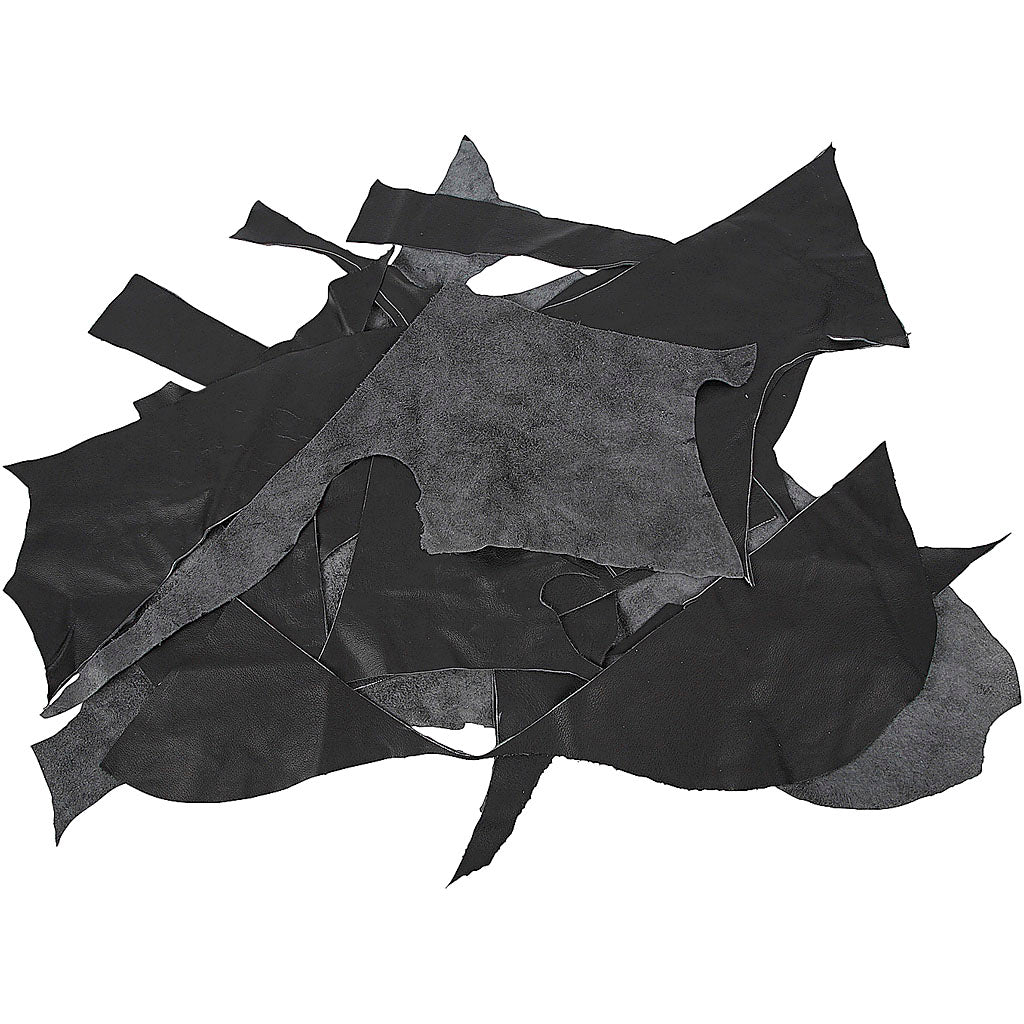 Creativ company cuir véritable, noir, 2 kg 1 boîte