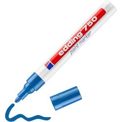 Edding 750 marqueur peinture bleu | 10 pièces