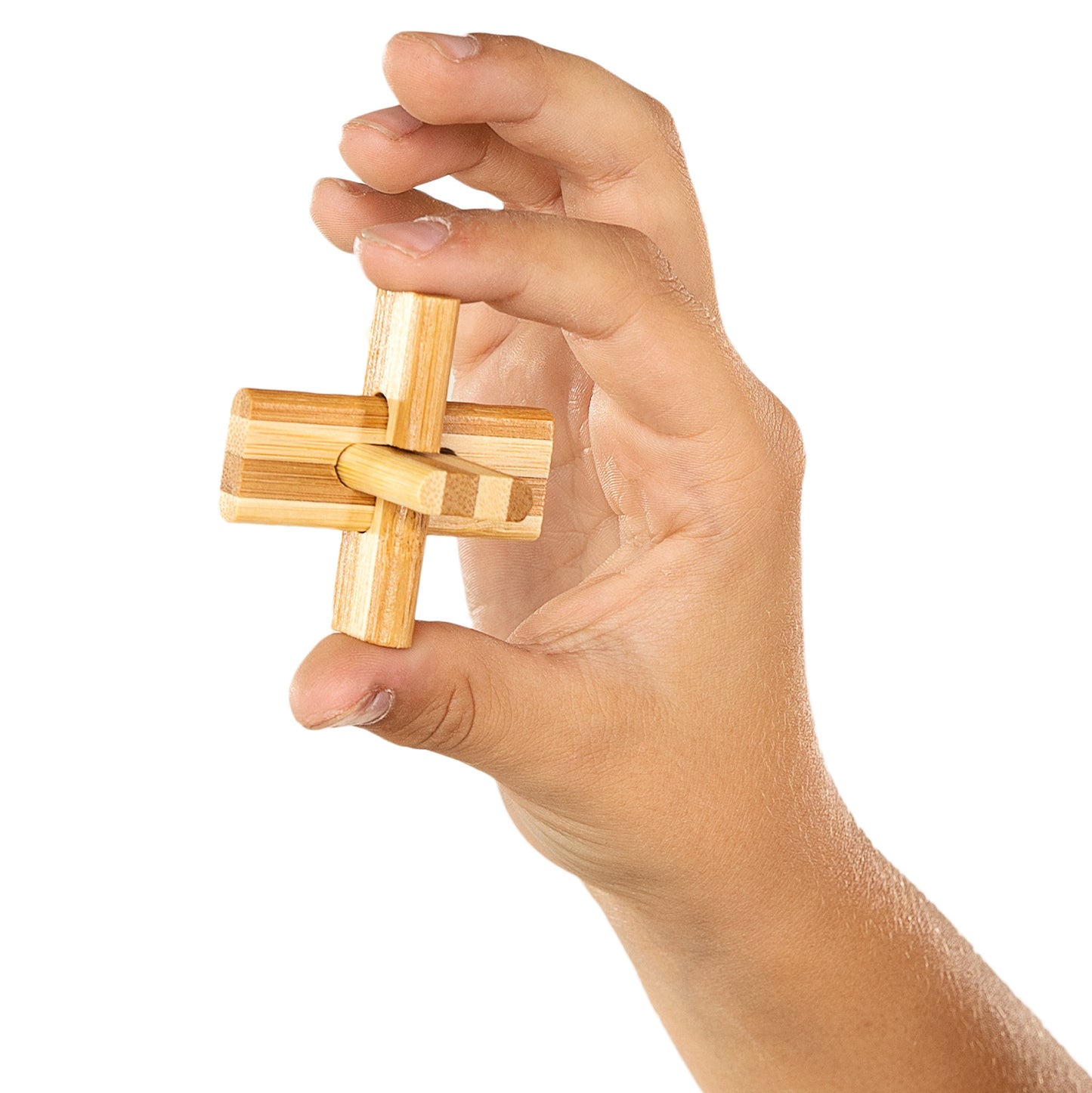 Eureka 3d Bamboo Brain Puzzle Doublecross **