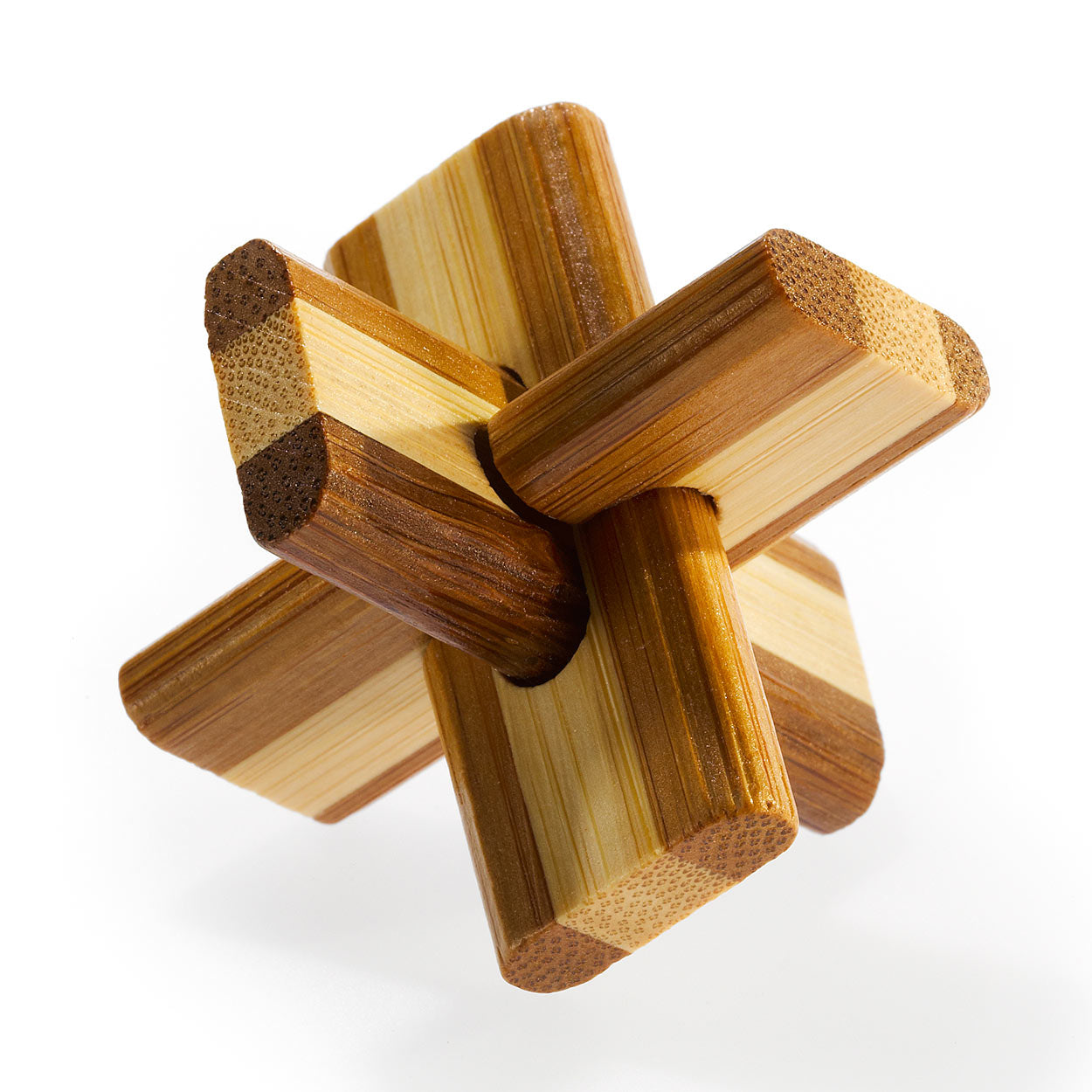 Eureka 3d Bamboo Brain Puzzle Doublecross **