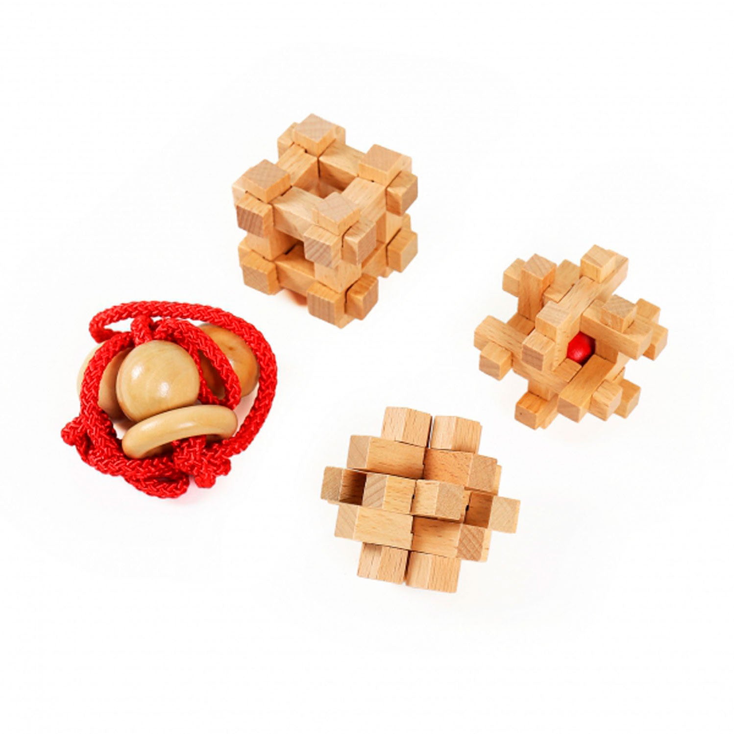 Eureka Wooden Brain Puzzles Extreme, 4st.