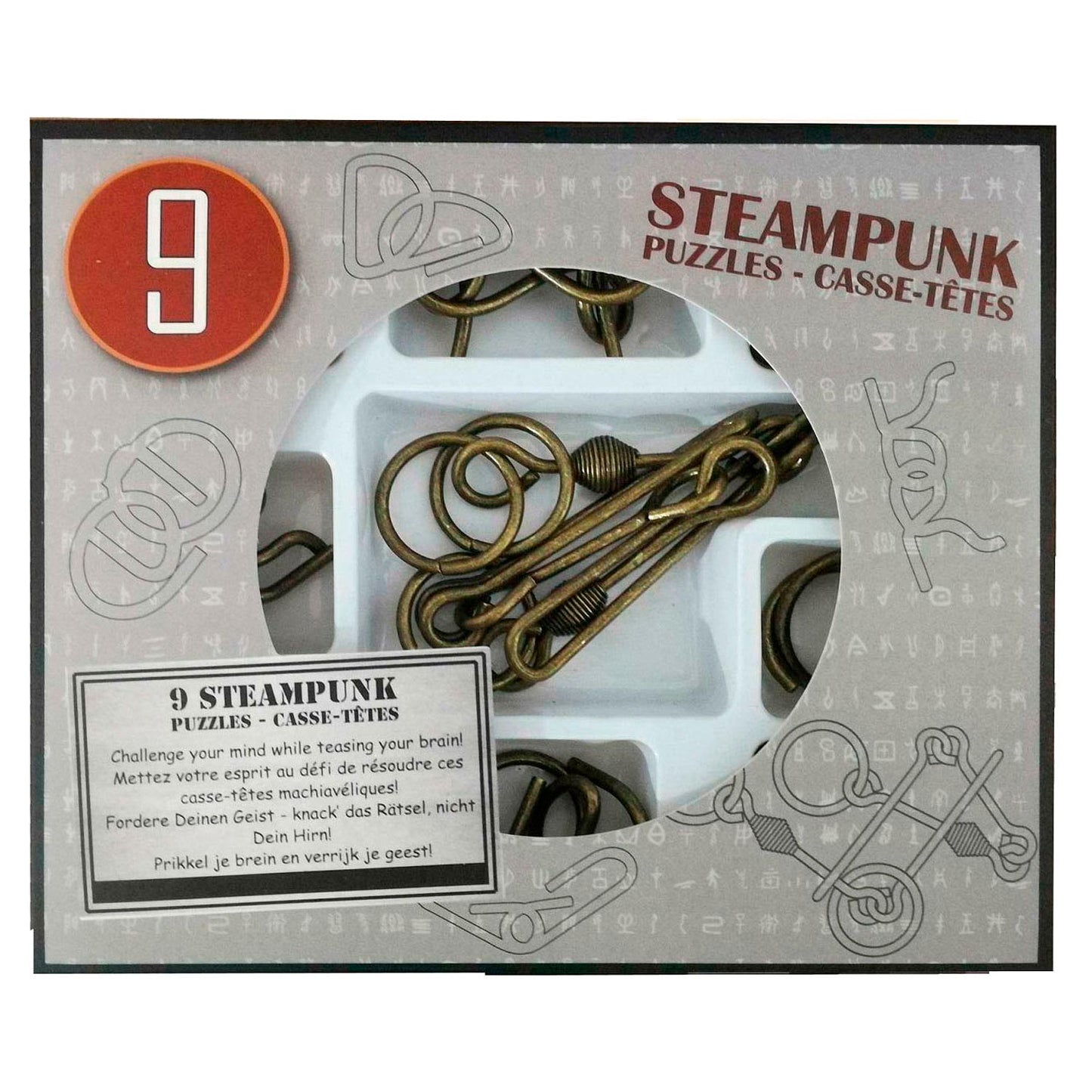 Le cerveau Steampunk puzzle Gray, 9e.