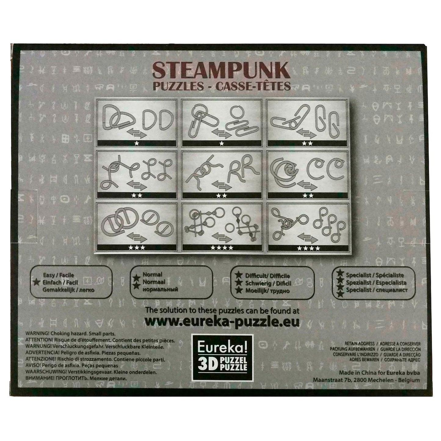 Le cerveau Steampunk puzzle Gray, 9e.