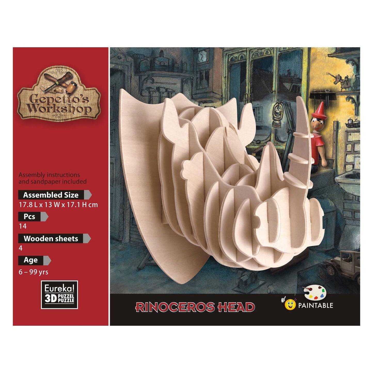 Kit en bois d'atelier de Gepetto 3D - Rhino