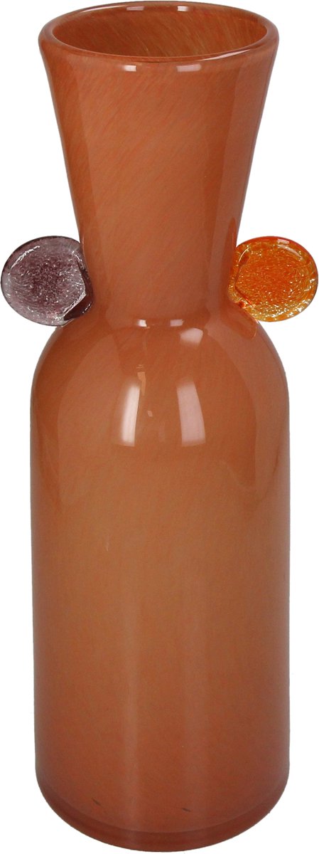 Vase collection HD verre terre 15,5x13x39cm