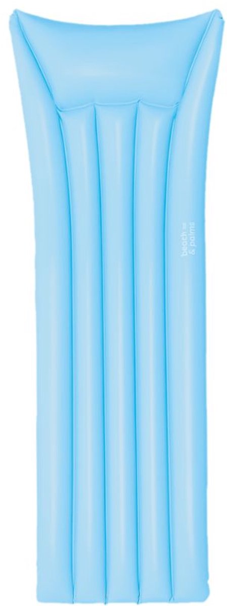 Palmiers de plage - matelas pneumatique - 177 x 67 x 19 cm - bleu - bronzage