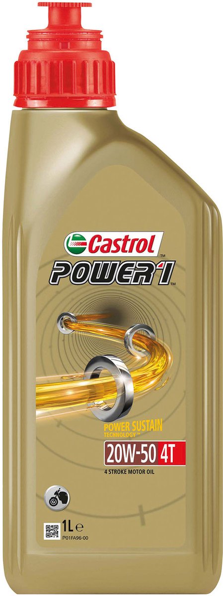 Huile moteur Castrol puissance RS 4T 20W-50 1 litre