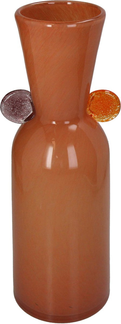 Vase collection HD verre terre 15,5x13x39cm