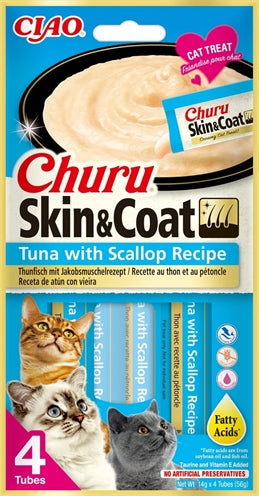 Inaba Churu Skin Coat Thon avec recette de pétoncles