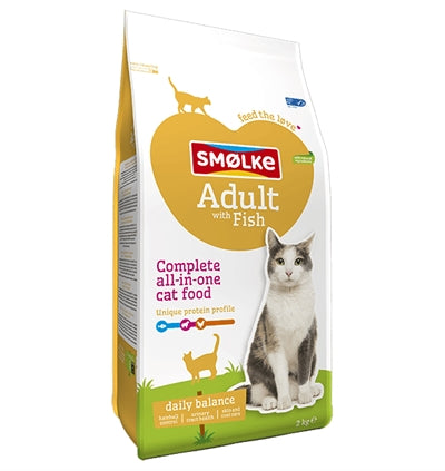 Riz de poisson adulte de chat smolke