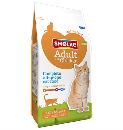 Riz de poulet adulte de chat smolke