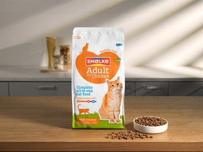 Riz de poulet adulte de chat smolke