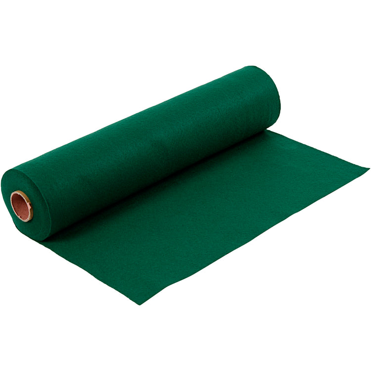 Feutre de loisir Creativ company, l: 45 cm, épaisseur 1,5-2 mm, 180-200 g, vert foncé, 5 m 1 rouleau