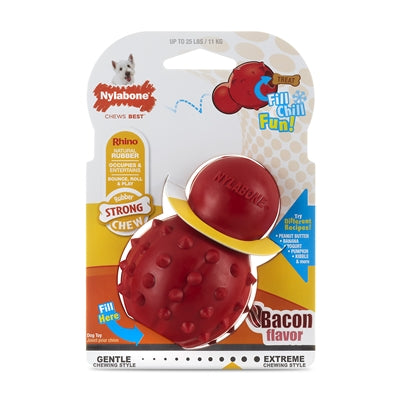 Nylabone Strong Casky Rubber Cone Bacons Flavour