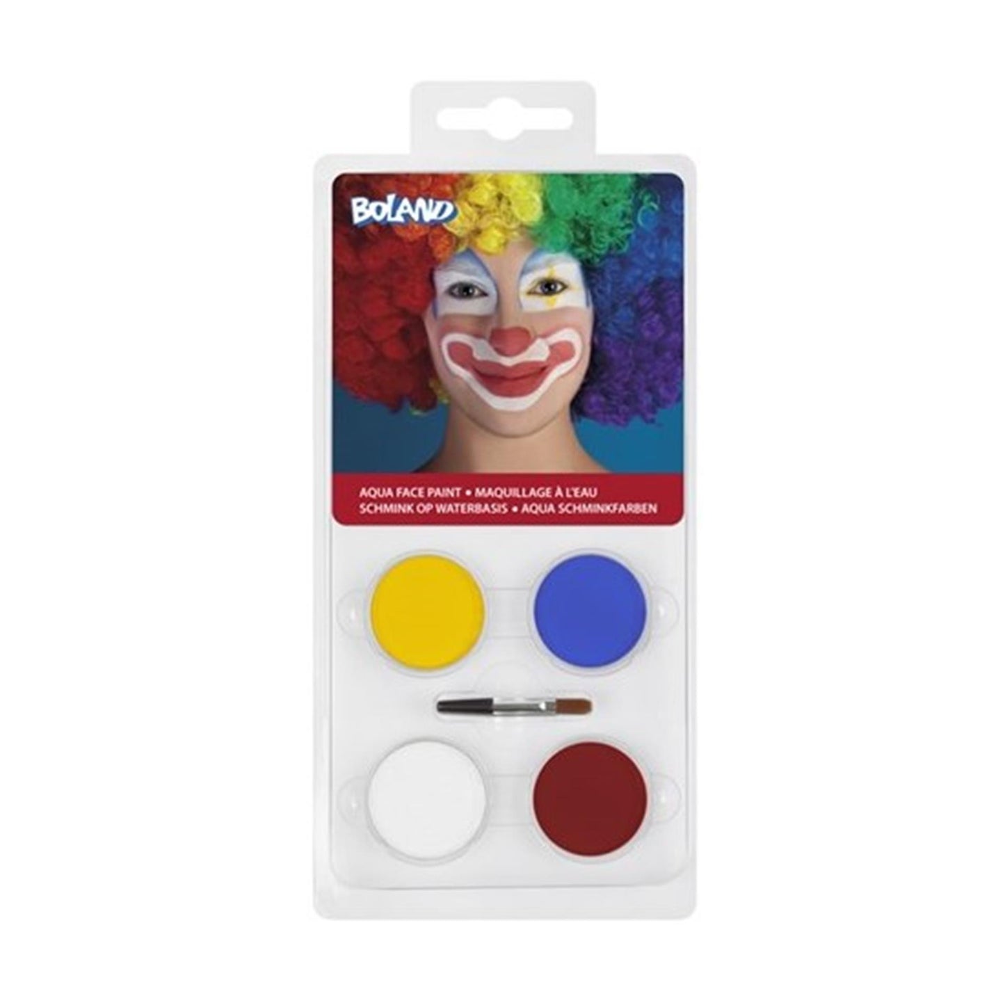 Coffret de palette de maquillage clown à base d'eau Boland
