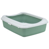 Trixie Cat Box avec bord Sage blanc - afbeelding 1