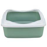 Trixie Cat Box avec bord Sage blanc - afbeelding 2