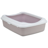 Trixie Cat Box avec border lilas blanc - afbeelding 1