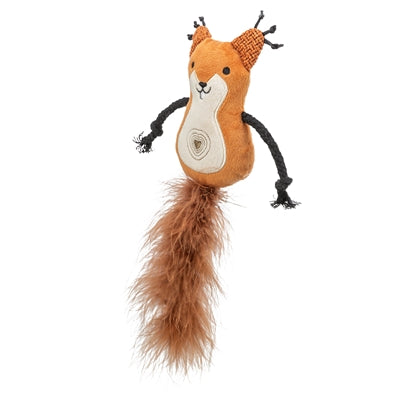 Trixie écureuil peluche avec queue de ressort avec catnip