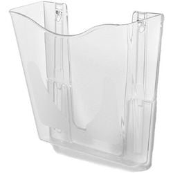 Porte-brochures mural deflecto transparent a4
