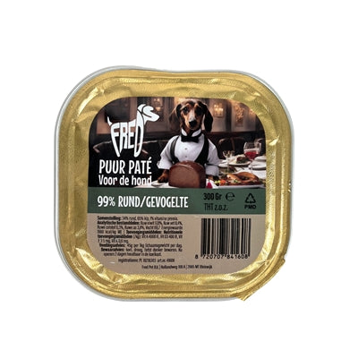Freds Kuipje Dog Pure Boeuf Boeuf Poultry