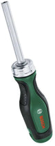 Tournevis à cliquet à embout vert Bosch + 12 embouts - 1600a032v0