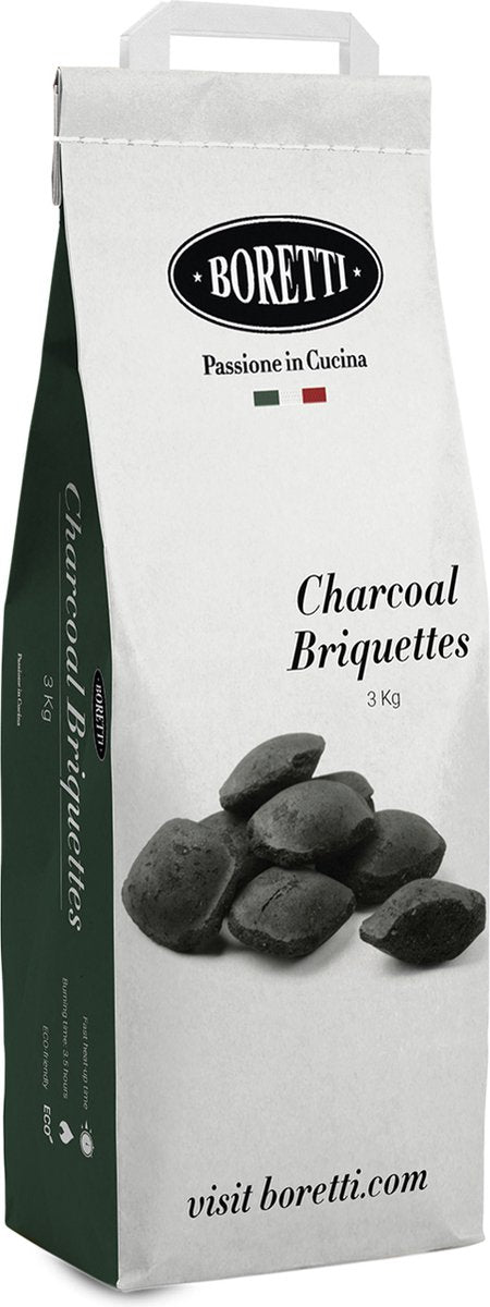 Briquettes de charbon de bois Boretti BBQ - durée de combustion 3 à 3,5 heures