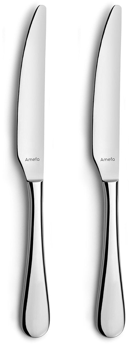 Amefa venus - Set de couteaux de table 2 pièces - brillant - couleur argent