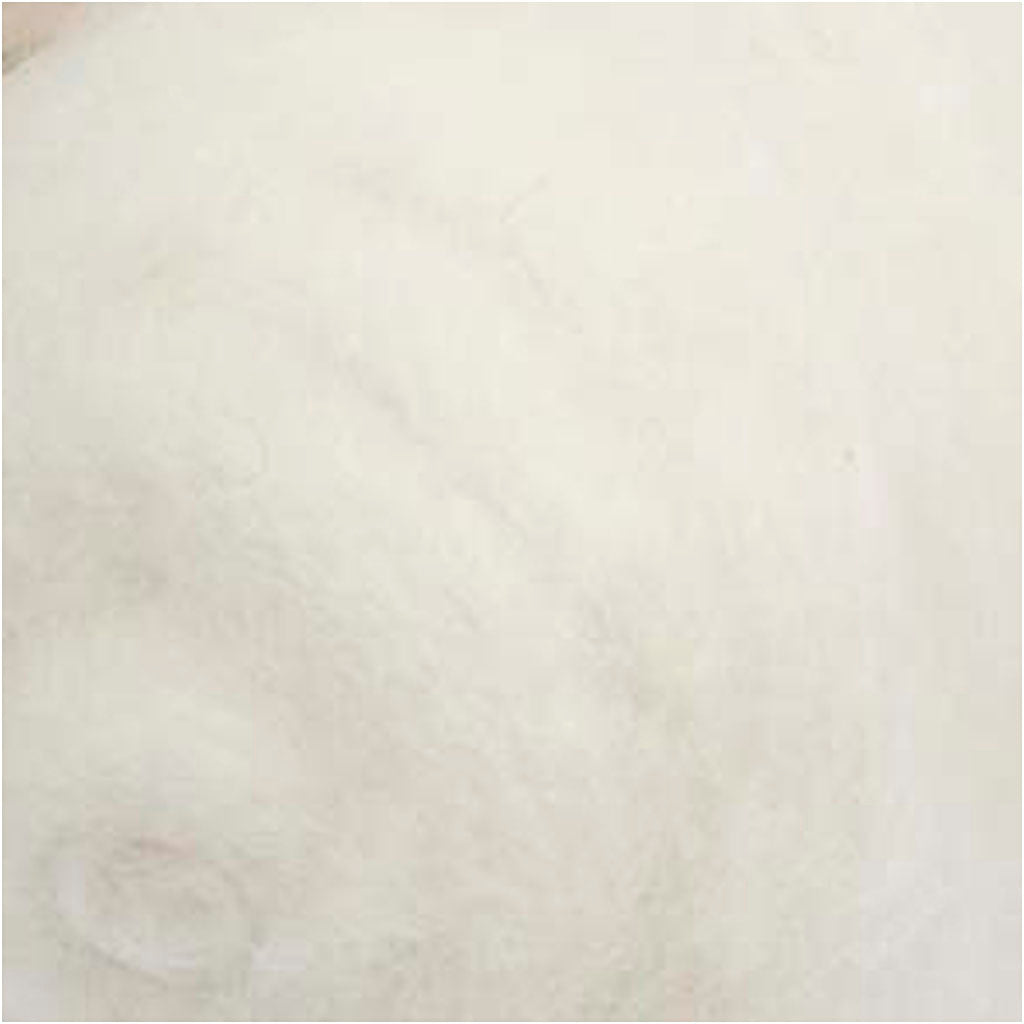 Laine cardée Creativ company, blanche, 100 gr 1 pelote