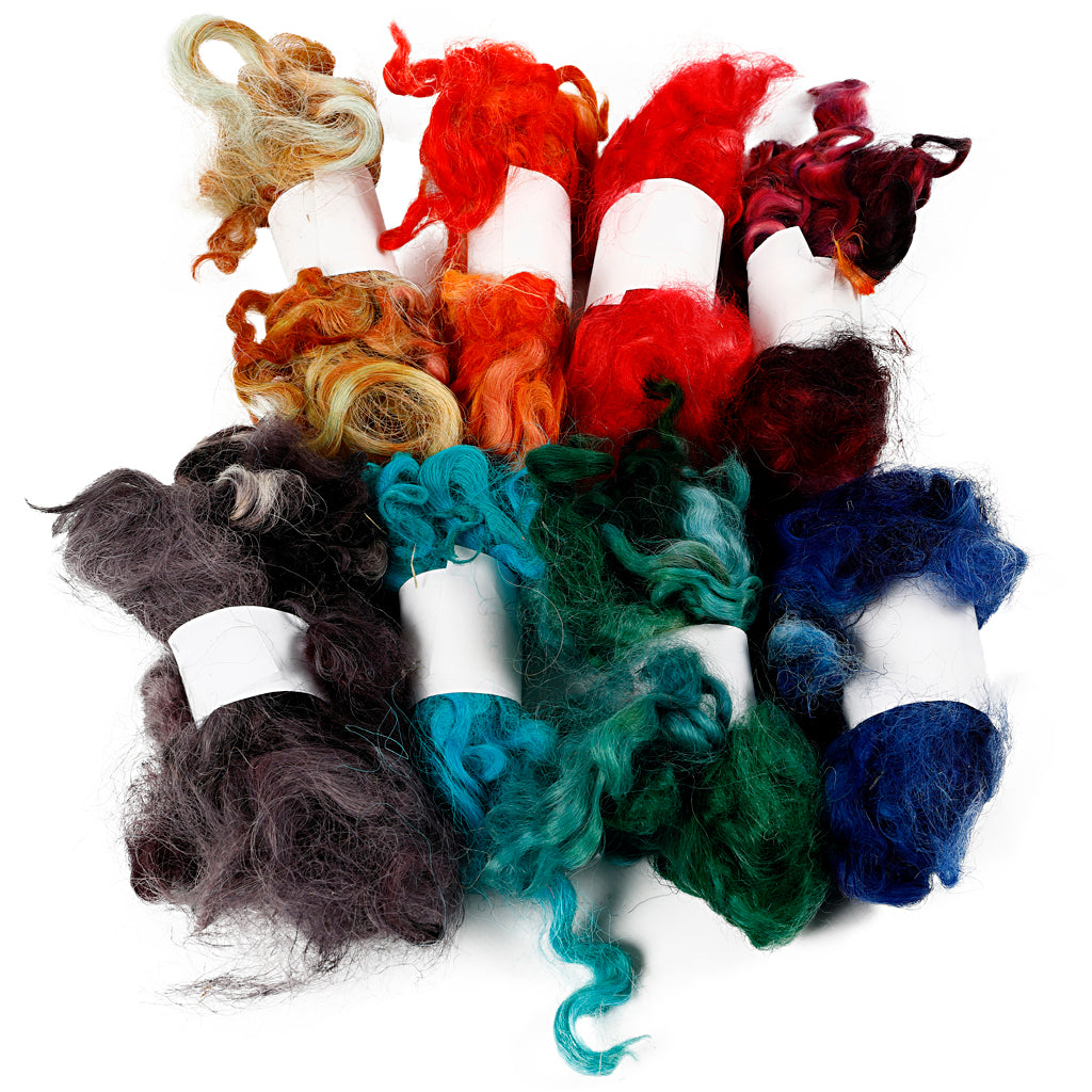 Creativ company mèches bouclées, différentes couleurs, 8x20 gr 1 boule