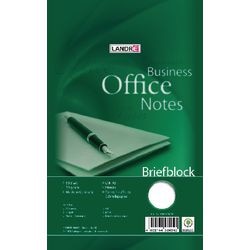 Bloc notes landré a5 blanc 50 feuilles