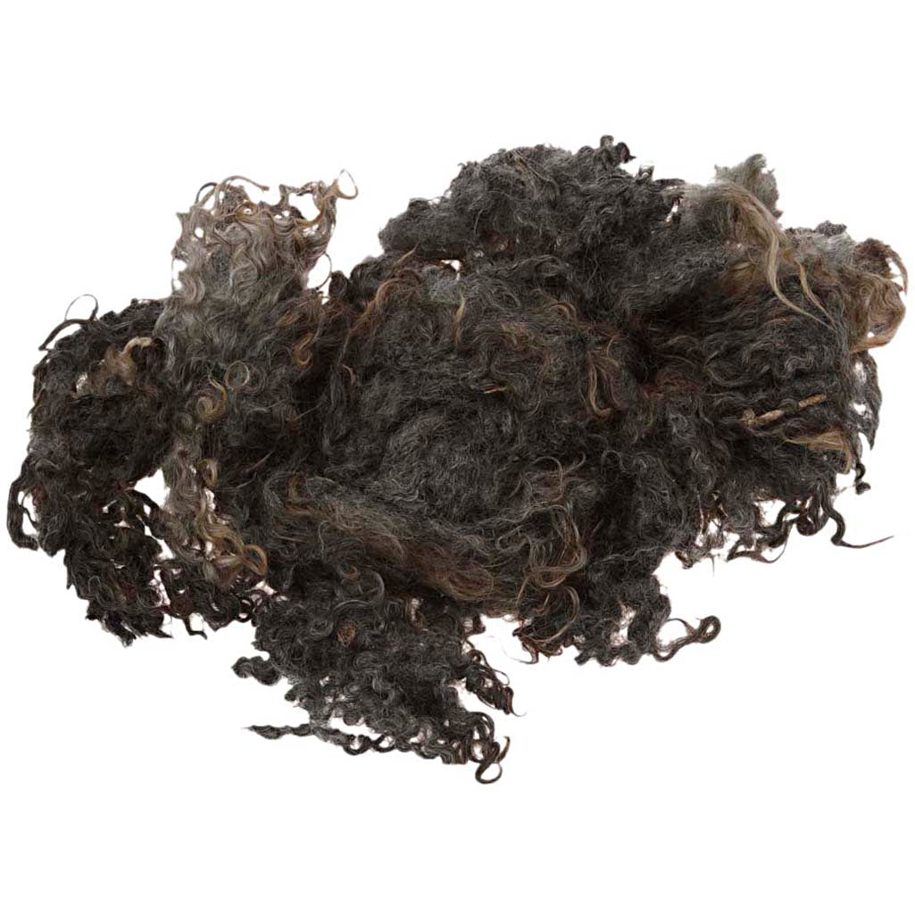 Creativ company mèches bouclées, gris foncé, 100 gr 1 boule
