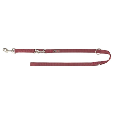 La laisse de chiens trixie sangria réglable rouge