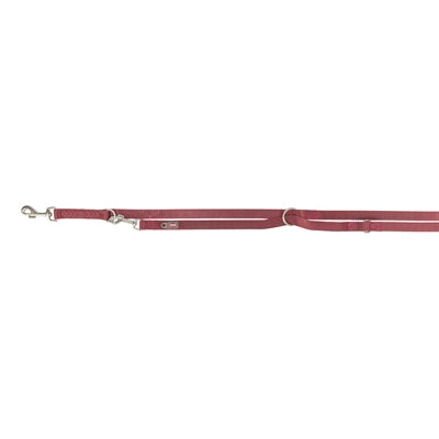 La laisse de chiens trixie sangria réglable rouge