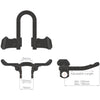 Control Tech - Falcon Triathlon TT Configuration du volant Mini Clip -on aluminium