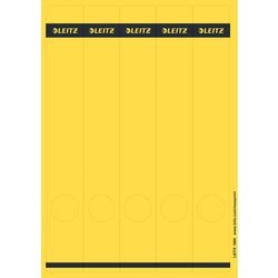 Classeur étiquettes de dos leitz jaune 125 morceaux de papier