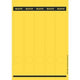 Classeur étiquettes de dos leitz jaune 125 morceaux de papier